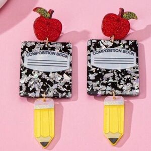 Composition Book Earrings